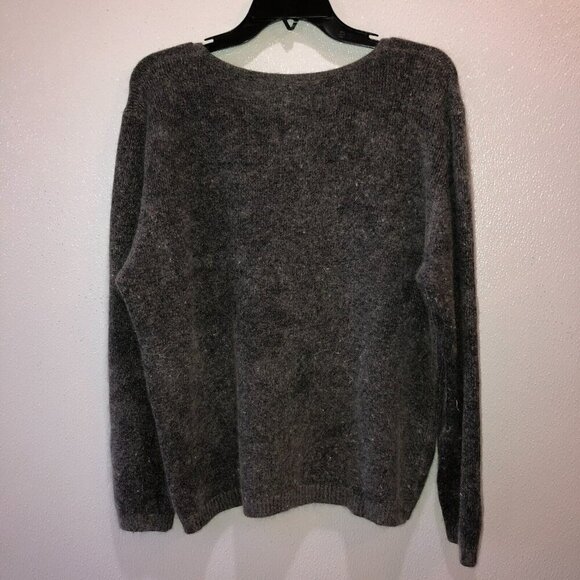 A Little Extra Spice Womens 3X Dark Gray Rabbit Hair Angora Blend Sweater - Picture 6 of 8